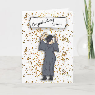 Personalise Congratulations to a Graduate Confetti Card