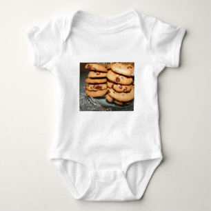 Personalise Cookies Dessert Chocolate Chip Sweets Baby Bodysuit