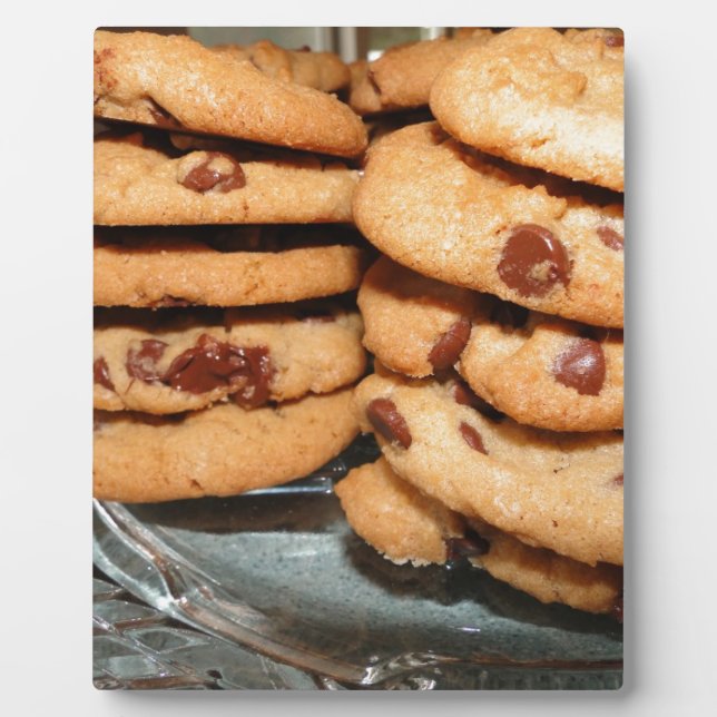 Personalise Cookies Dessert Chocolate Chip Sweets Plaque (Front)