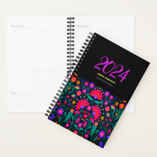 Personalise Cool Aesthetic BOHO FOLK Undated Daily Planner