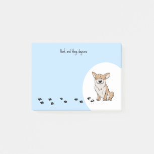 Personalise Corgi Post-it Notes