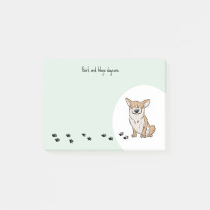 Personalise Corgi Post-it Notes