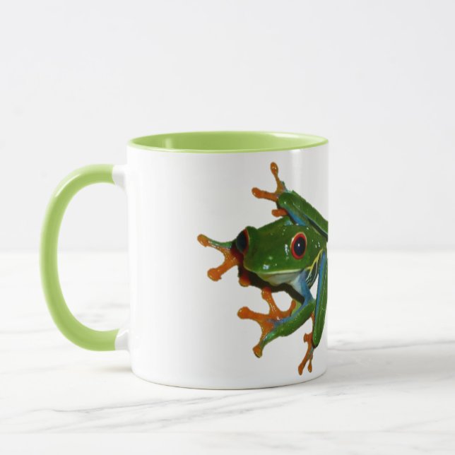 Personalise Costa Rica Red Eyed Frog Mug (Left)