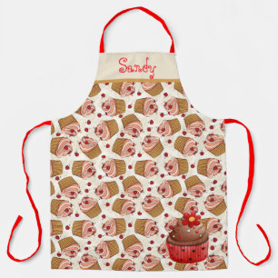 Personalise Cupcakes All-Over Print Apron