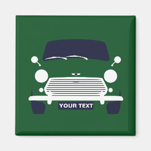 PERSONALISE  CUSTOM CLASSIC MINI COOPER CAR MAGNET
