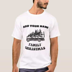 Personalise Custom Family Christmas T-Shirt