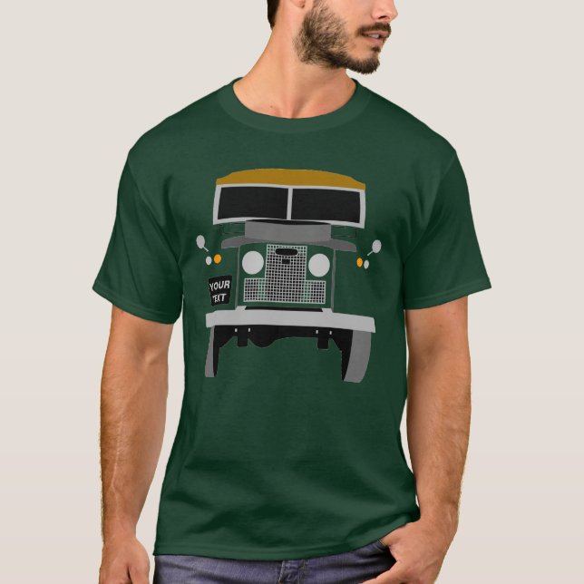 Personalise custom Land Rover T-Shirt (Front)