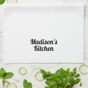Personalise Custom Name family business bakery Tea Towel