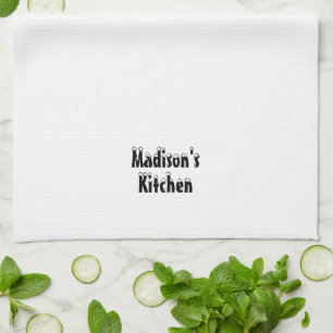 Personalise Custom Name family business store  Tea Towel