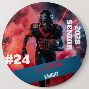 Personalise custom simple round 6 inch sports 6 cm round badge