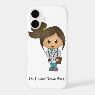Personalise Cute Brunette Female Doctor iPhone 7