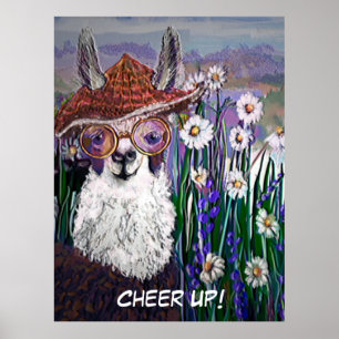 Personalise Cute, Fine and Funny Mama Llama Poster