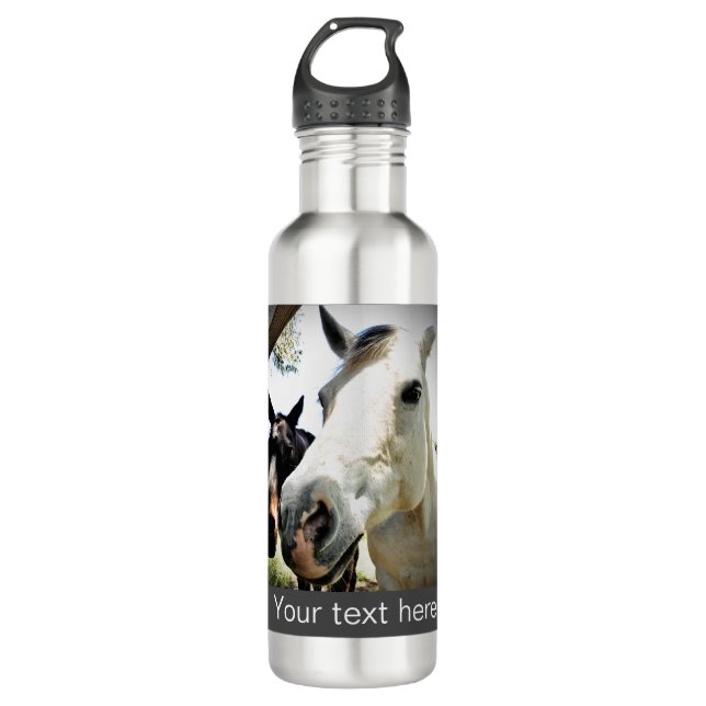Personalise - Cute Horse friends 710 Ml Water Bottle (Front)