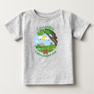Personalise cutest camper ever, add your name baby T-Shirt