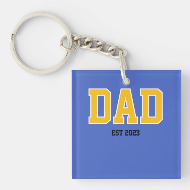 Personalise DAD est  Key Ring (Front)