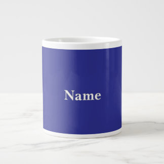 Personalise Deep Blue  Large Coffee Mug