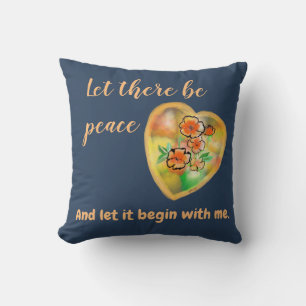 Personalise design and text quote cushion