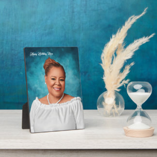 Personalise digital oil painting gift for your mum plaque