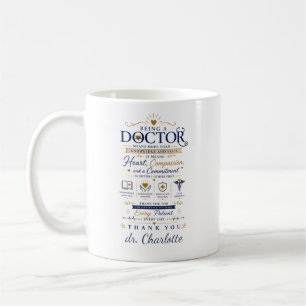 Personalise Doctor Appreciation Gift Thank You Coffee Mug