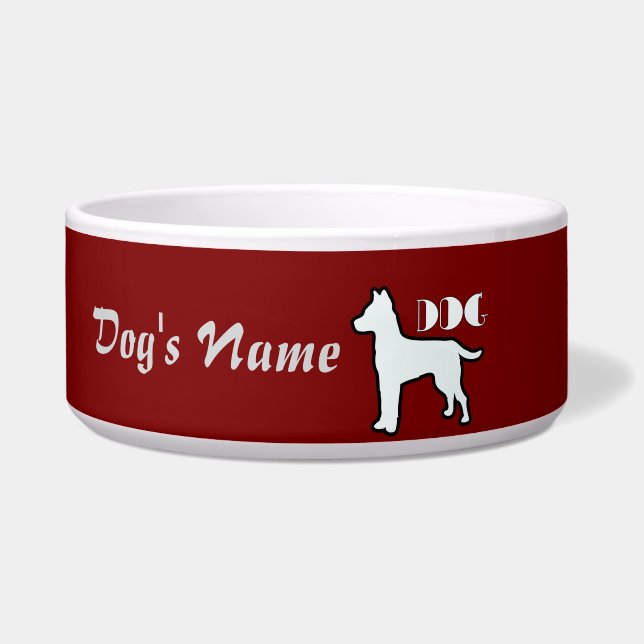 Personalise DOG Logo Dk Red Large Dog  (Front)
