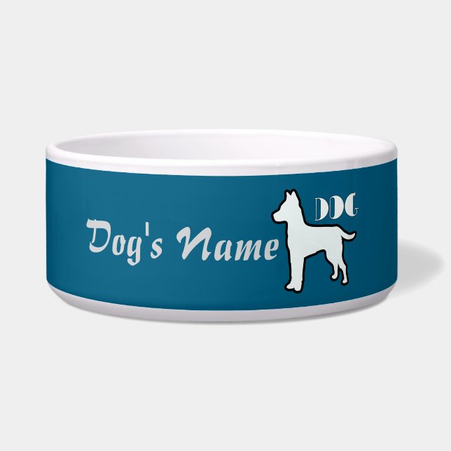 Personalise DOG Logo Ocean Blue Large Dog  (Front)