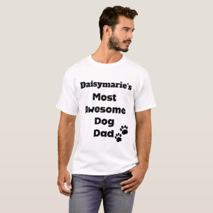 Personalise dog name dog dad shirt