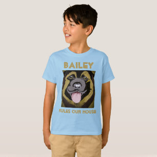 Personalise Dog’s Name and Photo T-Shirt
