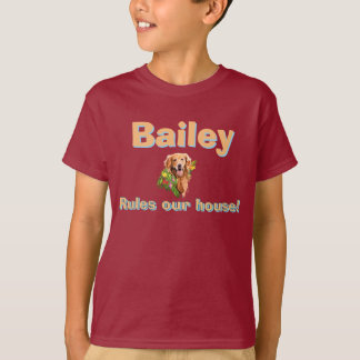Personalise Dog’s Name and Photo T-Shirt