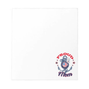 Personalise Dog Tag Proud U.S. Coast Guard Mum Notepad