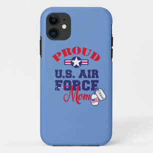 Personalise Dog Tag U.S. Air Force Mum iPhone 11 Case