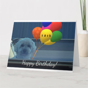 Personalise Doggie large Happy Birthday Card
