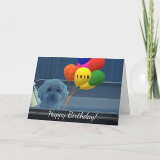 Personalise Doggie standard Happy Birthday Card