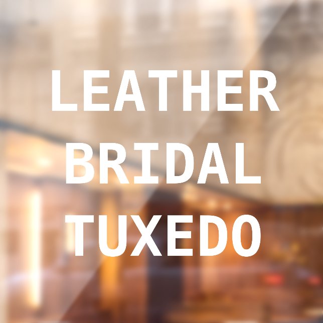 Personalise Dry Cleaners Services Front Window Cling (Sheet 2)