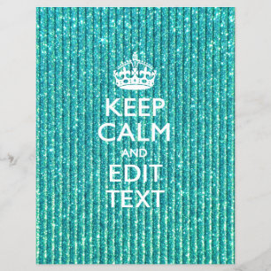 Personalise Easily KEEP CALM AND Edit Text Flyer