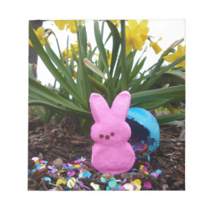 Personalise Easter Bunny Peace Love Art Destiny Notepad