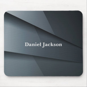Personalise Elegant Dark Grey Mouse Mat