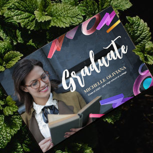 Personalise elegant fancy graduation announcement