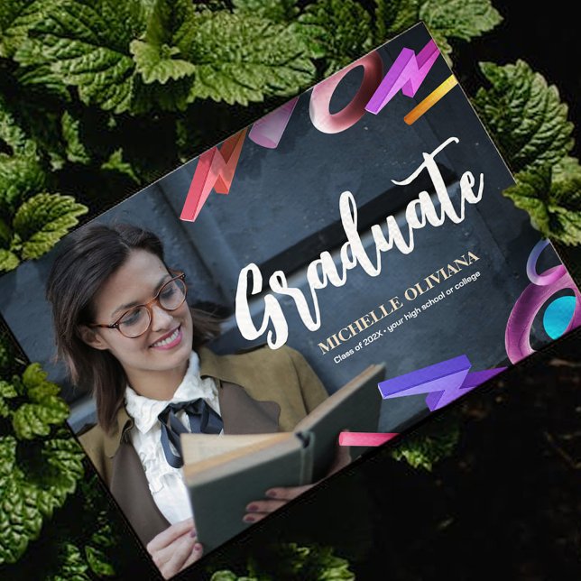 Personalise elegant fancy graduation announcement (Creator Uploaded)