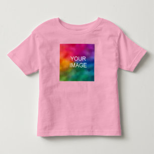 Personalise Elegant Pink Colour Trendy Template Toddler T-Shirt