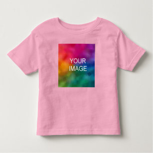 Personalise Elegant Pink Colour Trendy Template Toddler T-Shirt