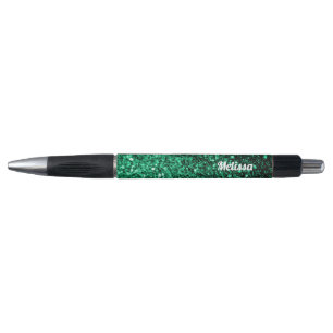Personalise Emerald Green glitter sparkles