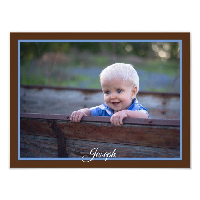 Personalise Enlargement Add Names Kids Photo Print (Front)