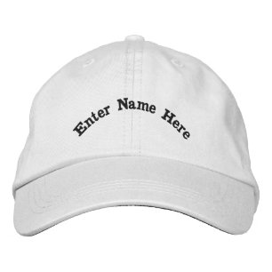 Personalise Enter Your Name Custom Text Cotton-Hat Embroidered Hat