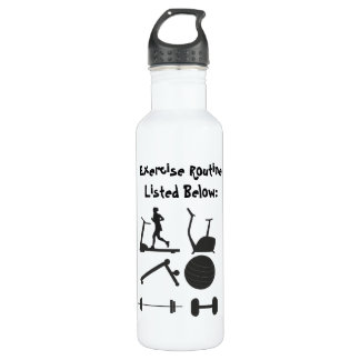 Personalise Exercise Routine Treadmill Sit-up Stai 710 Ml Water Bottle