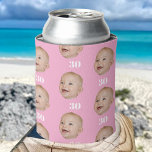 Personalise Face 20th 30th 40th 50th Birthday Crew Can Cooler<br><div class="desc">Personalise Face 20th 30th 40th 50th Birthday Crew Can Cooler</div>