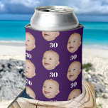 Personalise Face 20th 30th 40th 50th Birthday Crew Can Cooler<br><div class="desc">Personalise Face 20th 30th 40th 50th Birthday Crew Can Cooler</div>