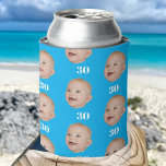 Personalise Face 20th 30th 40th 50th Birthday Crew Can Cooler<br><div class="desc">Personalise Face 20th 30th 40th 50th Birthday Crew Can Cooler</div>