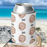 Personalise Face 20th 30th 40th 50th Birthday Crew Can Cooler<br><div class="desc">Personalise Face 20th 30th 40th 50th Birthday Crew Can Cooler</div>