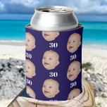 Personalise Face 20th 30th 40th 50th Birthday Crew Can Cooler<br><div class="desc">Personalise Face 20th 30th 40th 50th Birthday Crew Can Cooler</div>