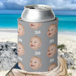 Personalise Face 20th 30th 40th 50th Birthday Crew Can Cooler<br><div class="desc">Personalise Face 20th 30th 40th 50th Birthday Crew Can Cooler</div>